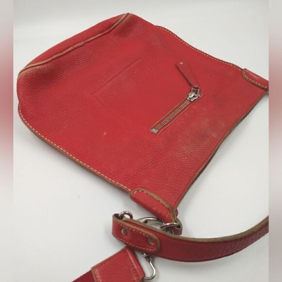 Roots Canada Leather Messenger Bag Crossbody Handbag Purse Vintage - Picture 13 of 16